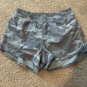 Athleta Girl Grey Camo Shorts